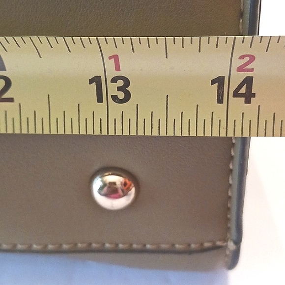 NWT La Terre Fashion Peta Approved Vegan Gold Hardware Olive Handbag - Picture 12 of 13